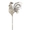 Accent Plus Home Decorative Vintage-Look Metal Rooster Garden Stake
